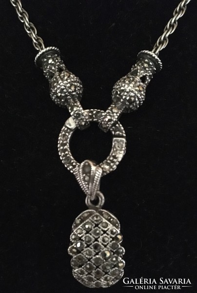 Silver - marcasite necklace - with 925 fineness mark - special!!!