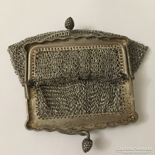 Antik Szecessziós Ezüst Pénztárca - Függő - Táska