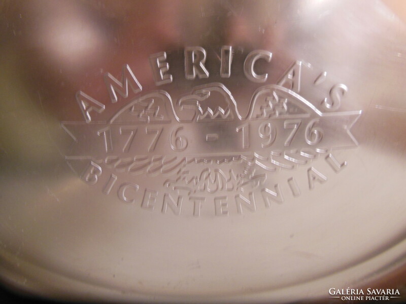 Tray - usa 1976 year - bicentennial - 44 x 29 x 4 cm - embossed - stainless steel