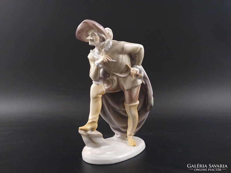 Figure of Cyrano de Bergerac from Herend