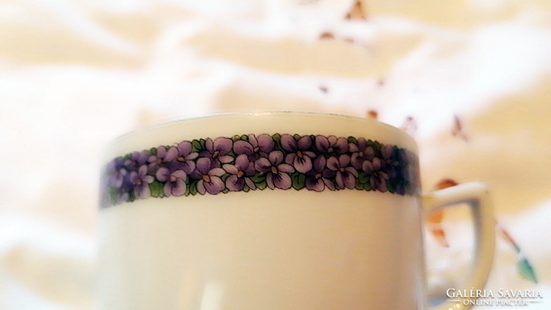 Antique violet tea cup