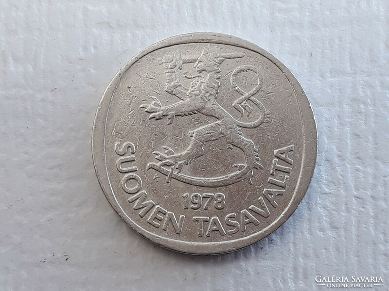 Finnország 1 Márka 1978 érme - 1 Markka 1978 Soumen Tasavalta külföldi pénzérme