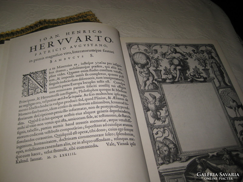 Zsámboki Sambucus  János 1531-1584  az ICONES   reprint