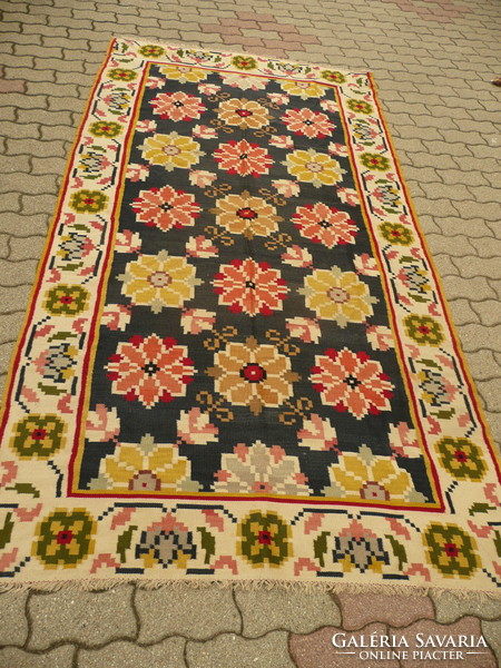 Rare, large, antique kilim carpet from the 1930s-40s 280*146 cm