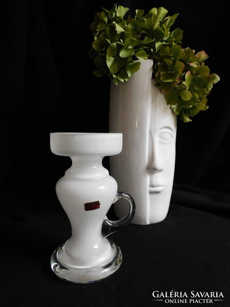 Karl friedrich - friedrich mundgeblasen pop art glass candle holder