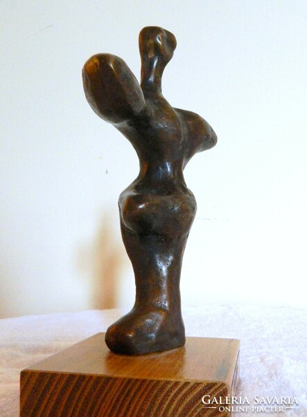 SZABÓ LÁSZLÓ (1917-1984) BALERINA (bronz, jelzett, eredetigazolással)