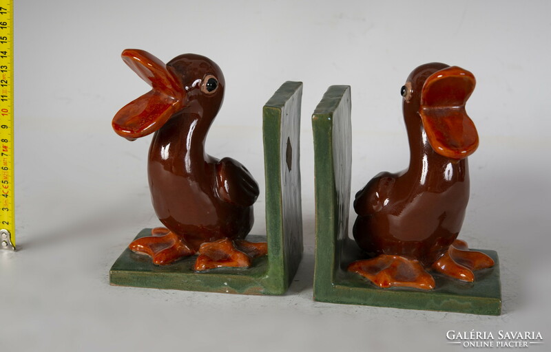 Mária Rahmer - duck bookend (2 pieces)