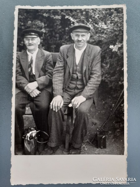 Régi fotó vintage férfi fénykép vidám idős férfiak