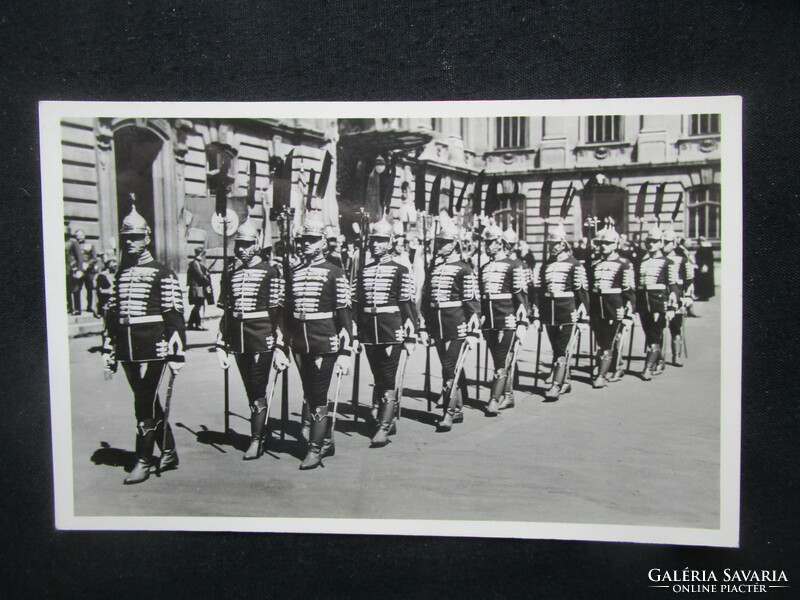 1929 Budapest State House King's Honor Guard Procession photo photo sheet