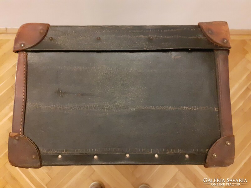 Antique travel trunk suitcase