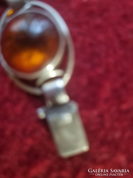 Silver amber set antique 925