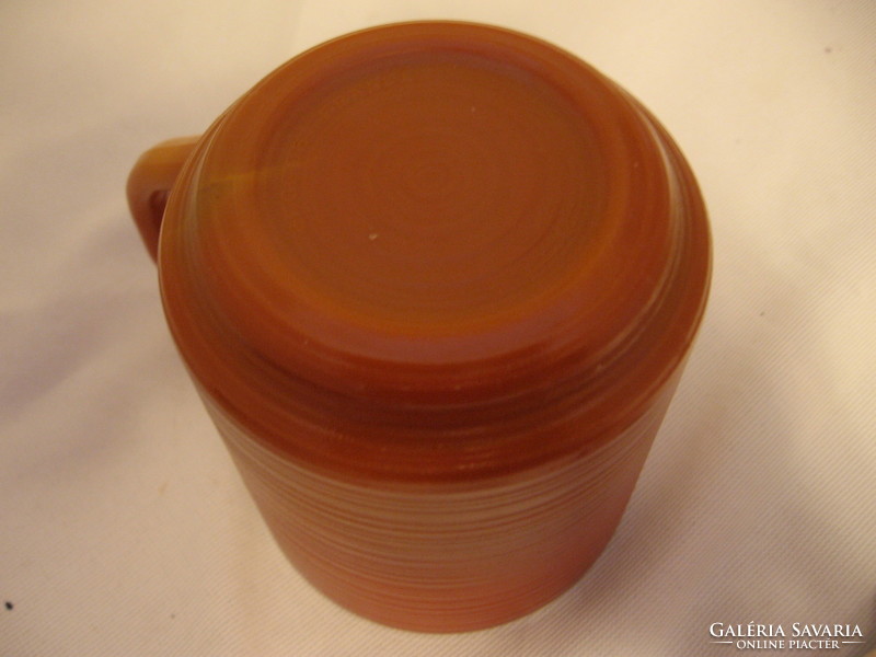 Caramel colored rare faceted mug 3 pcs