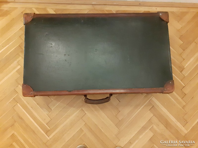 Antique travel trunk suitcase