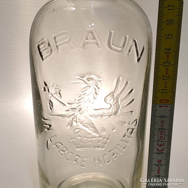 "Braun In Labore Nobilitas 7/10 l" likőrösüveg (2399)