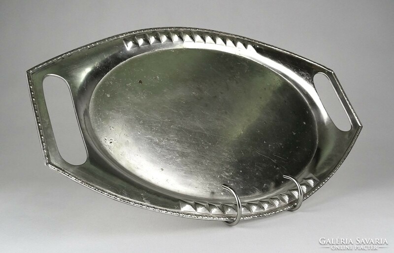 1L061 antique marked argentor chrome plated metal tray
