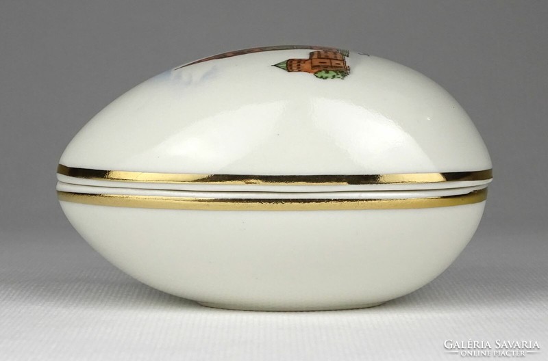 1L053 Tojás alakú Aquincum porcelán bonbonier