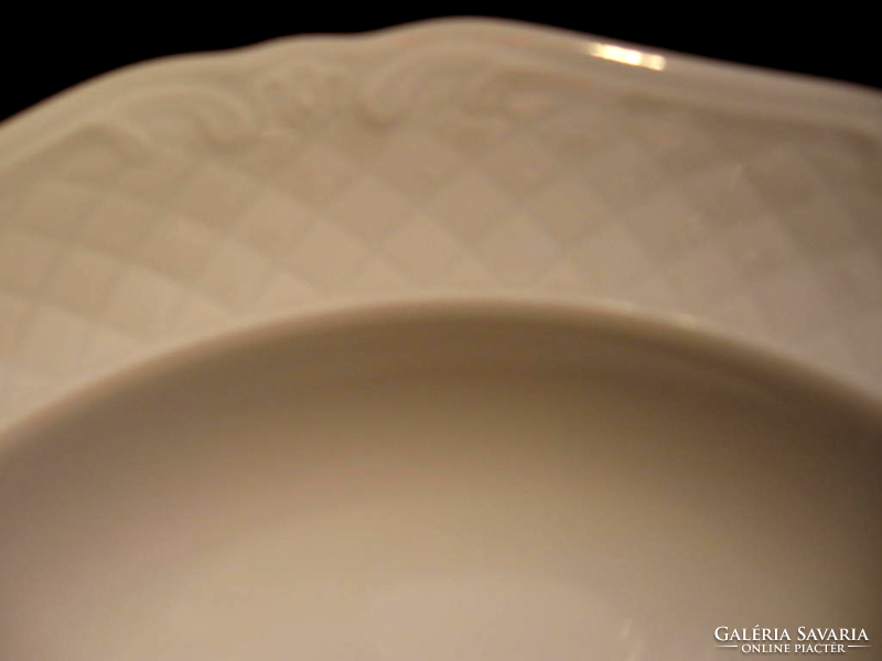 Eschenbach fehér leveses tányér +4 kistányér