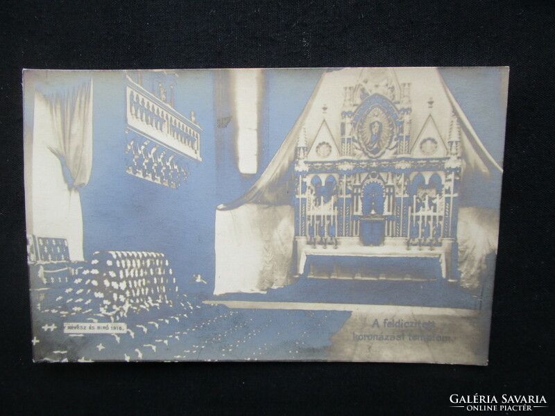 Coronation buda 1916 last Hungarian king iv. Photo sheet from the era of Queen Károly Zita Matthias Church