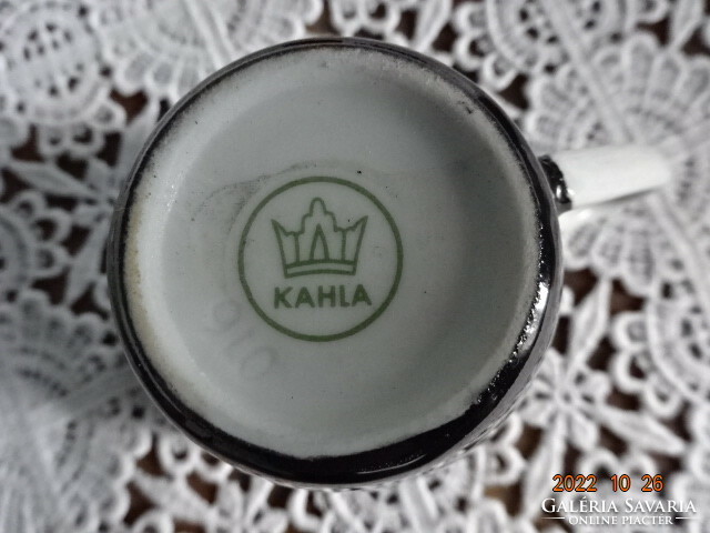 Kahla German porcelain, black coffee cup. He has!