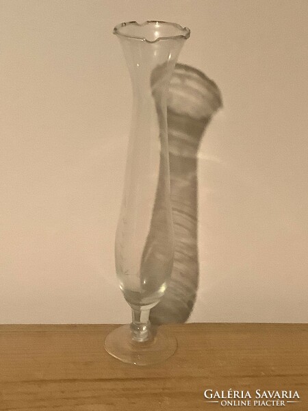 Slim glass vase