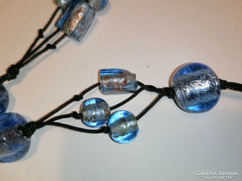 Blue Murano glass necklaces (471)