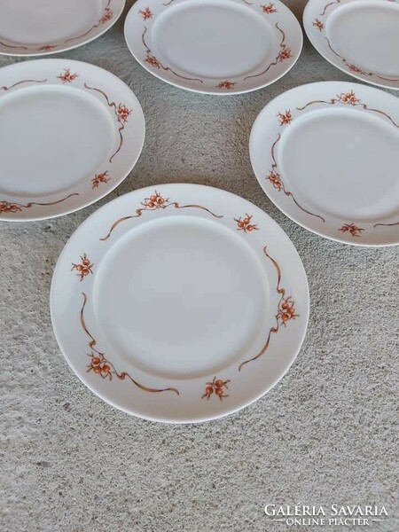 Alföldi porcelain rosehip cake plates are pieces of nostalgia