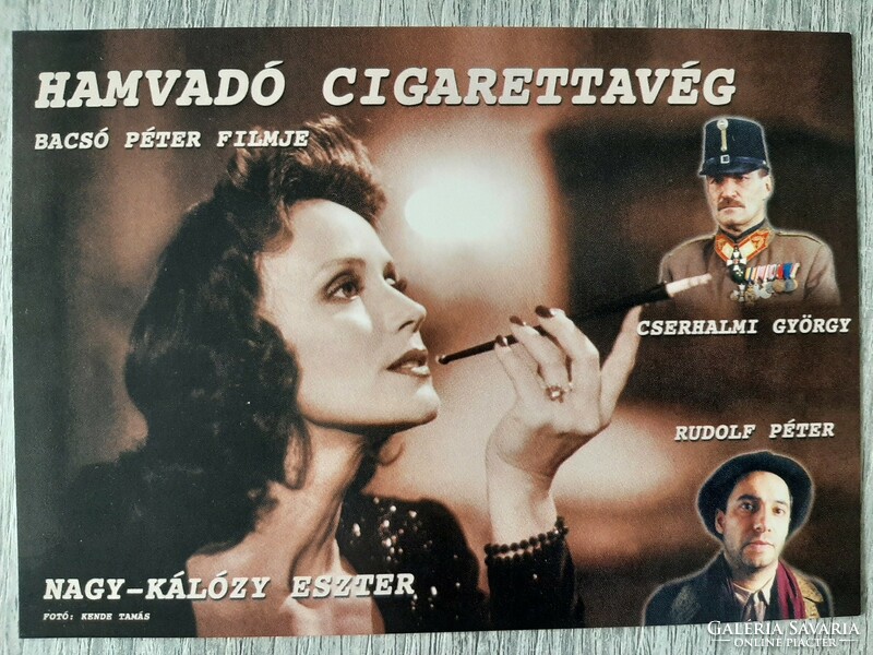 Hamvadó cigarettavég  Reklám képeslap  2001