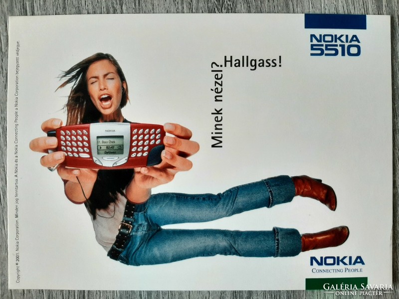 Nokia 5110 advertising postcards 3 pieces 2001 postmark