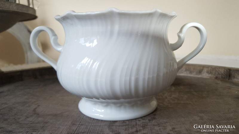 Snow white royal tettau porcelain sugar bowl