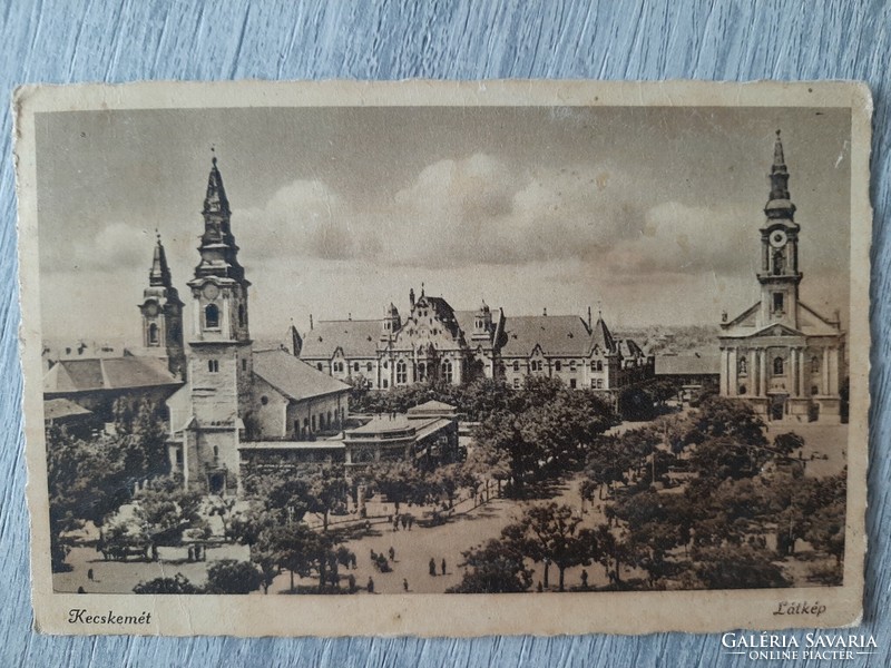Kecskemét view 1943 postcard