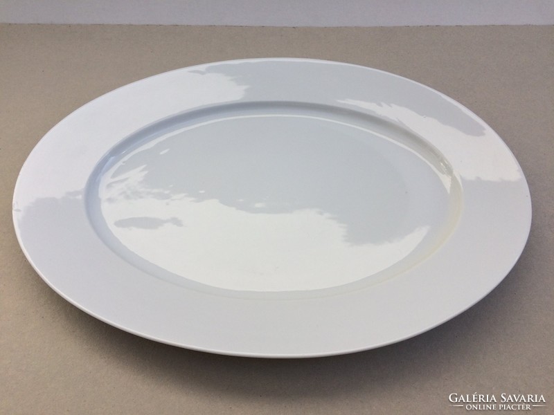 Antik 56 cm es ovális porcelán tál Victoria Austria nagy méretű régi kínáló pecsenyés tál