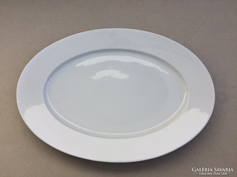 Antik 56 cm es ovális porcelán tál Victoria Austria nagy méretű régi kínáló pecsenyés tál