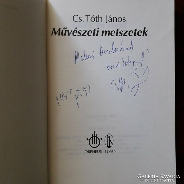 Cs. János Tóth dedicated publication