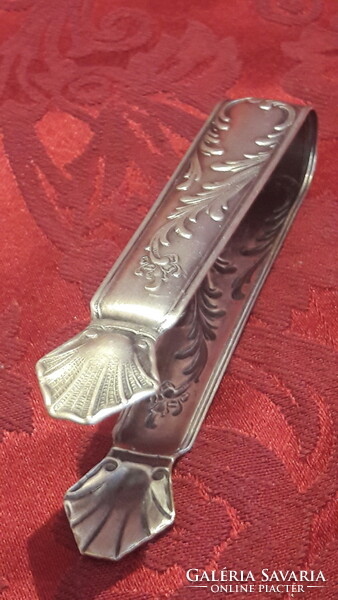 Old silver-plated sugar tongs 1. (L3046)