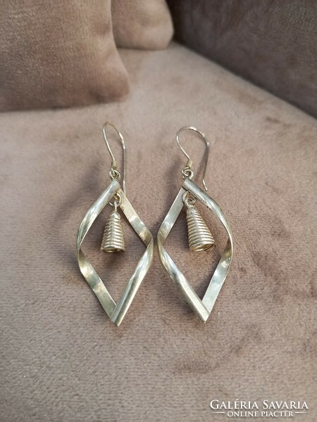 Indonesian silver earrings