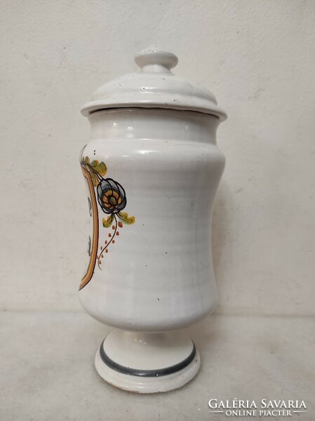 Antique apothecary jar porcelain albarello angelica pharmacy medicine 591 6017
