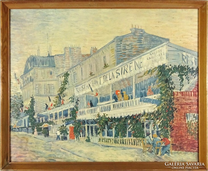 1L127 Vincent van Gogh Restaurant de la Sirene 45 x 55 cm