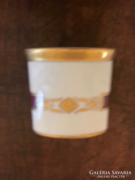 Herend porcelain toothpick holder, with stamped mark. 1942. In undamaged condition. 5.5X7 cm