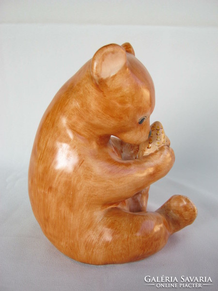 Bodrogkeresztúr ceramic teddy bear