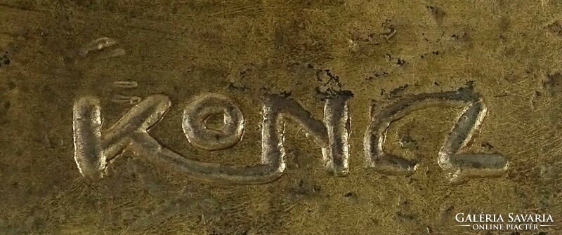 1L099 Koncz Antal : Zsoldos Ferenc bronz relief pár 93 x 63 cm