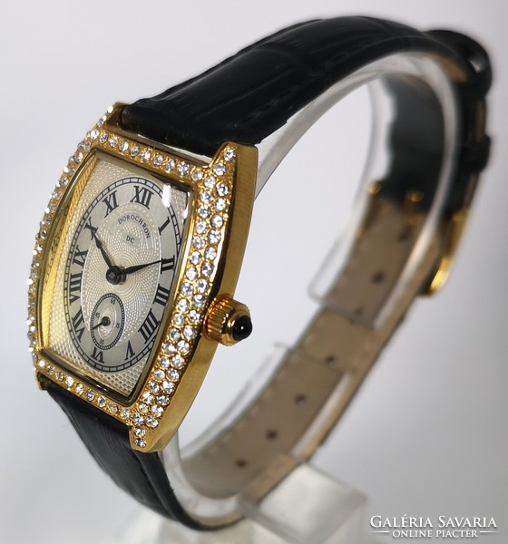 Dorochron elegantly cased women's modern jewelry watch! New! With Tiktakwatch service card!
