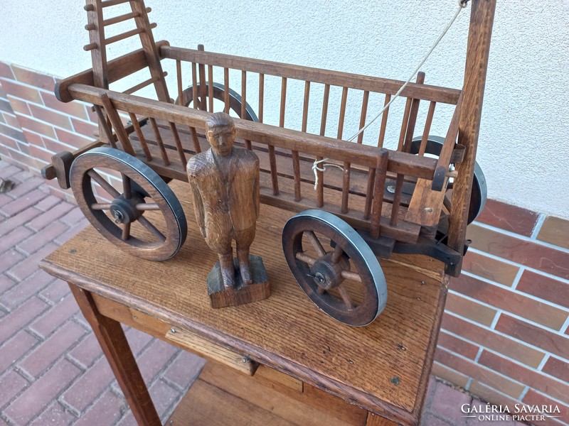 An old small-sized wheelbarrow test work