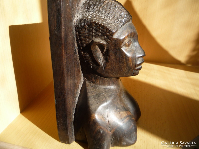 Carved bookend.