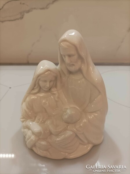 Holy Family, white porcelain