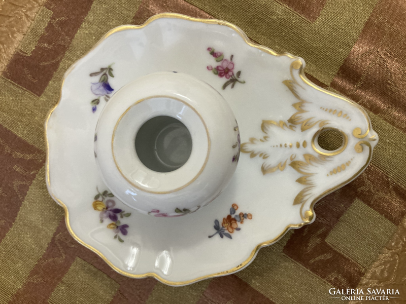 Antique royal bavarian English porcelain serving/candle holder