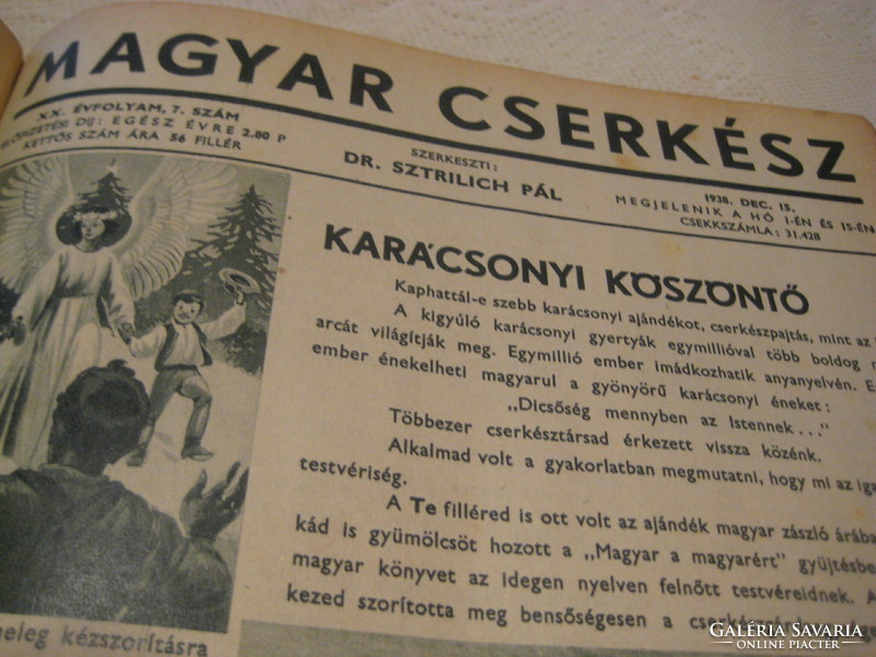 Hungarian Scout 1938-Sept. 1 From - 1939. Aug. 15 Ig , bound as a book 21 pcs