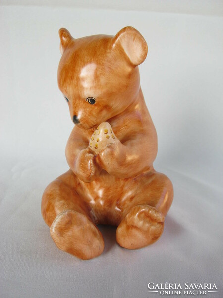 Bodrogkeresztúr ceramic teddy bear