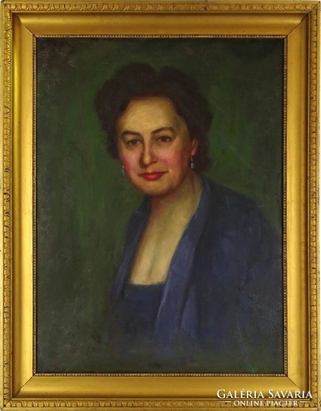 1L081 XX. századi magyar festő : Női portré