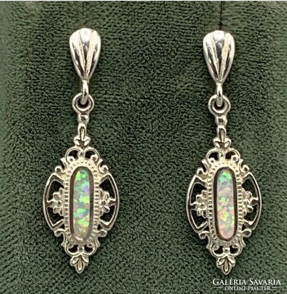 Extra elegant silver set with opal gemstones, 925-new