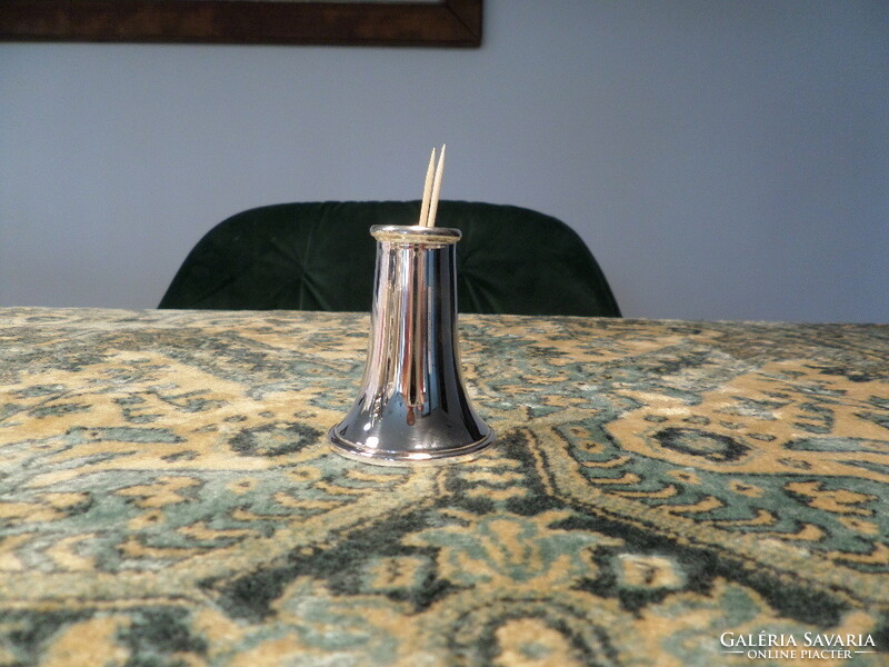 Art deco silver toothpick holder / toothpick holder